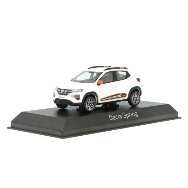 Dacia Spring Comfort Plus 2022 Kaolin Wit Model 1/43 Norev, Auto, Norev, Ophalen of Verzenden, Norev