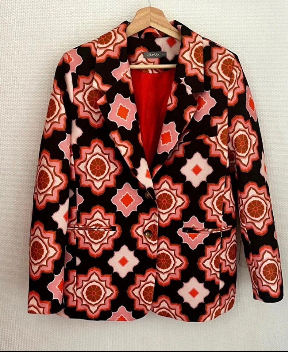 Geisha Blazer met opvallende print - Maat L/40, Maat 38/40 (M), Meerkleurig, Ophalen of Verzenden, Zo goed als nieuw