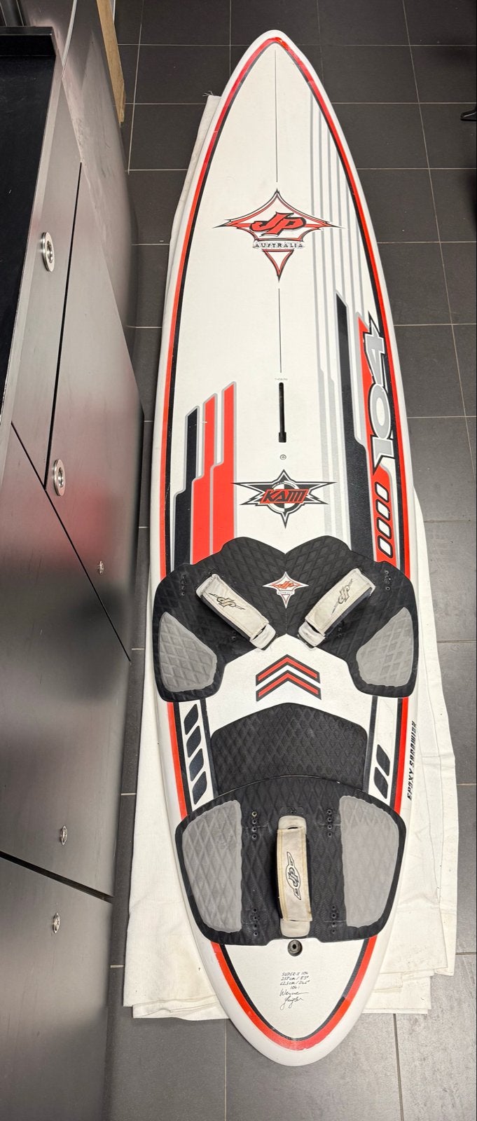 JP Australia Super-X 104 Windsurfplank, Ophalen, 250 tot 300 cm, Gebruikt, Plank