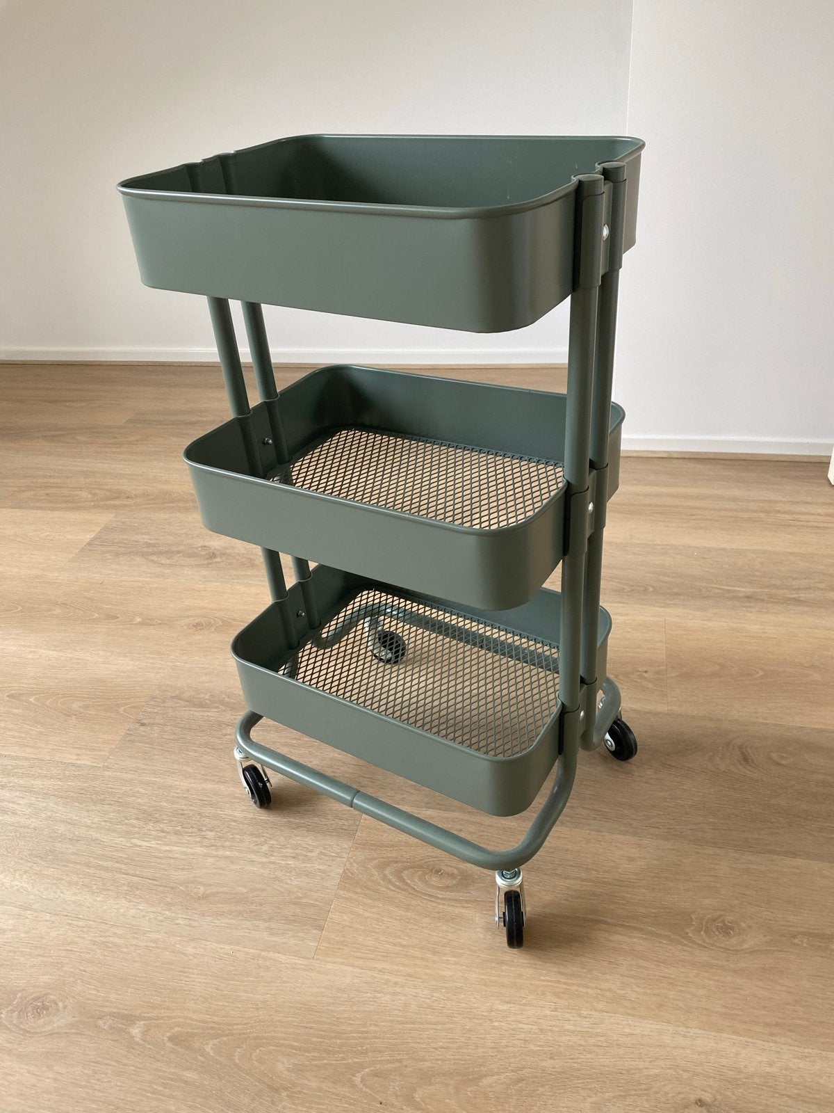 Ikea Raskog trolley grijsgroen ZGAN, Ophalen, Zo goed als nieuw, Groen, Metaal