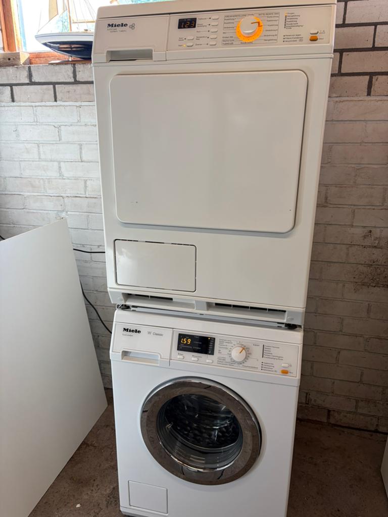 Miele W Classic Wasmachine & Droger  Condens, 6 tot 8 kg, Ophalen of Verzenden, Zo goed als nieuw, 85 tot 90 cm