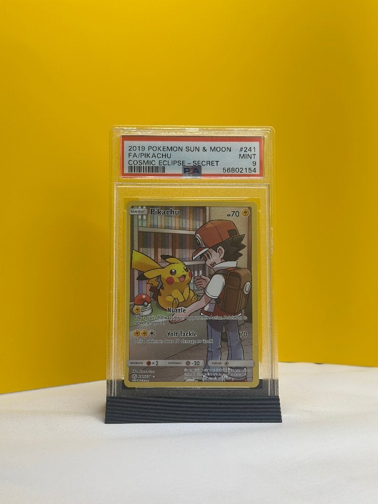 Pikachu Secret Rare #241 PSA 9 – Cosmic Eclipse, Ophalen of Verzenden, Nieuw, Overige typen, Foil