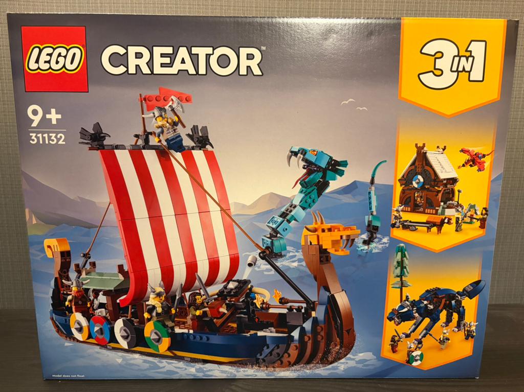 LEGO 31132 Vikingschip en de Midgaardslang Nieuw, Lego, Nieuw, Ophalen of Verzenden, Ongeopend/sealed