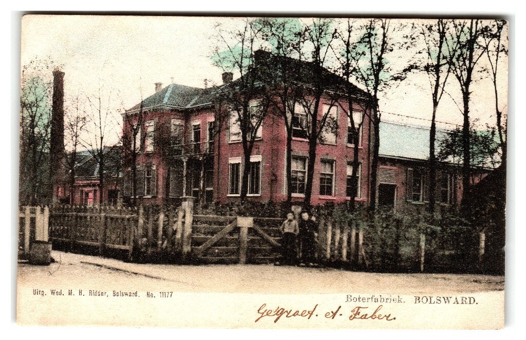 Bolsward, Boterfabriek, Verzenden, Voor 1920, Gelopen, Friesland