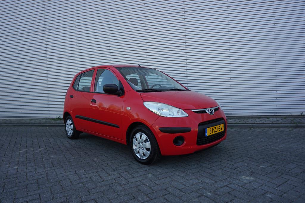 Hyundai i10 1.1 Active Cool Airco / Elektr. ramen / NAP, Voorwielaandrijving, Stof, Gebruikt, 31 €/maand