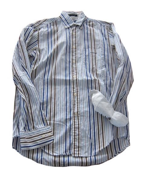 Gant blouse overhemd e-z fit maat s gestreept, Blauw, Halswijdte 38 (S) of kleiner, GANT, Zo goed als nieuw