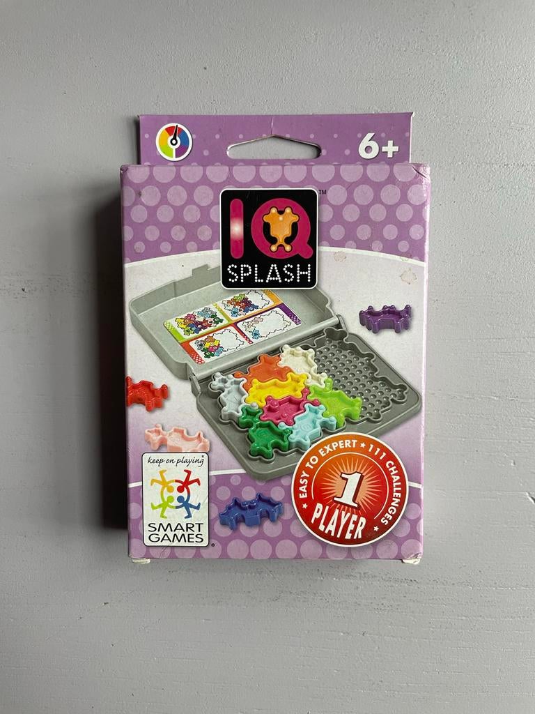 Smart Games: IQ Splash, Hobby en Vrije tijd, Gezelschapsspellen | Overige, Zo goed als nieuw, Een of twee spelers, Ophalen of Verzenden