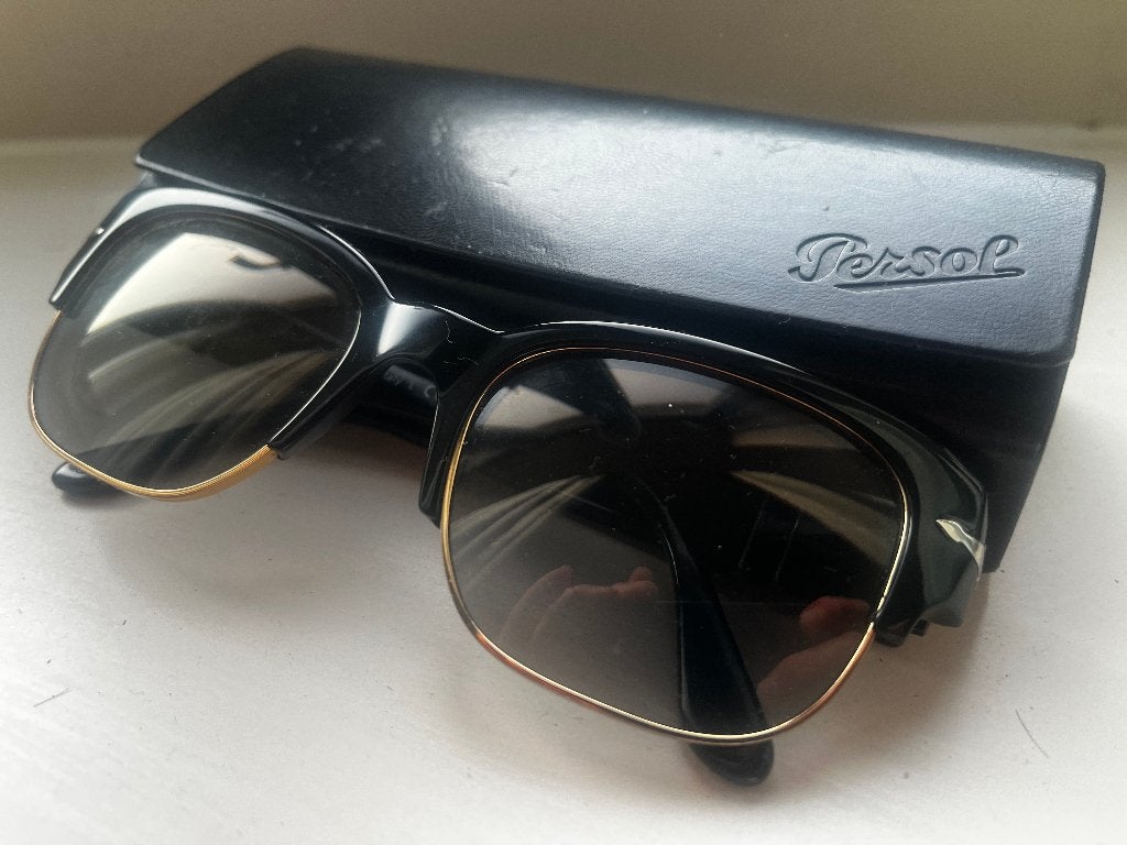 Persol Tom  3319s Polarized Zonnebril, Ophalen, Zo goed als nieuw, Zwart, Overige merken