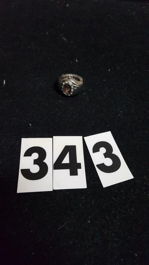 ring [343] met klok en diamantjes, Ophalen of Verzenden, 'T Olde Gre-j, Info@toldegrej.nl, Endepoelstraat 20f Didam