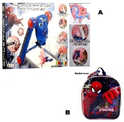 Spiderman Comic strip Studio of rugtas Nieuw!, Verzenden, Overige figuren, Nieuw, Beeldje of Figuurtje