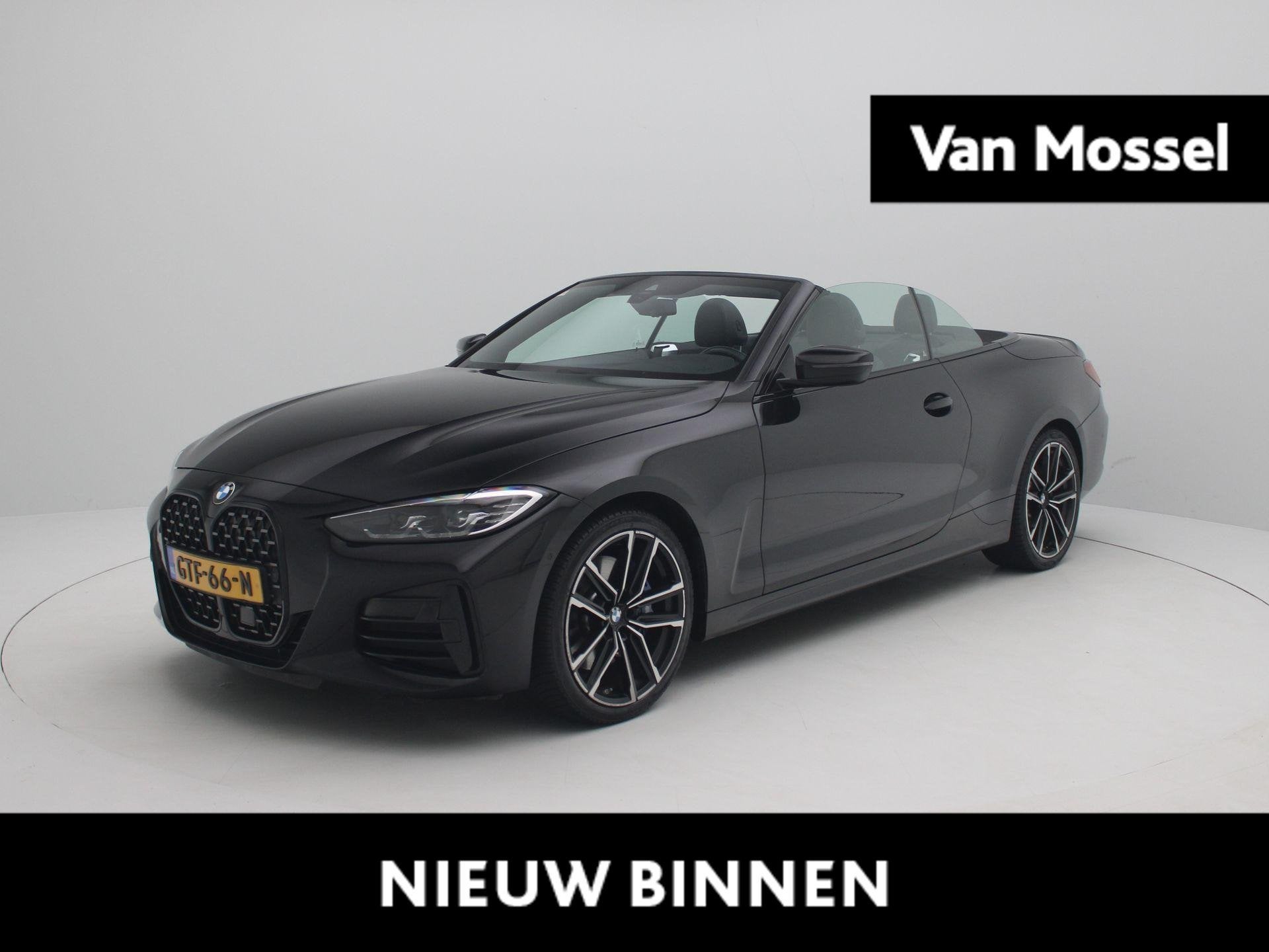 BMW 4-serie Cabrio M440i xDrive High Executive | Apple Carpl, Auto's, 12 maanden, 4-Serie, 4 stoelen, Zwart