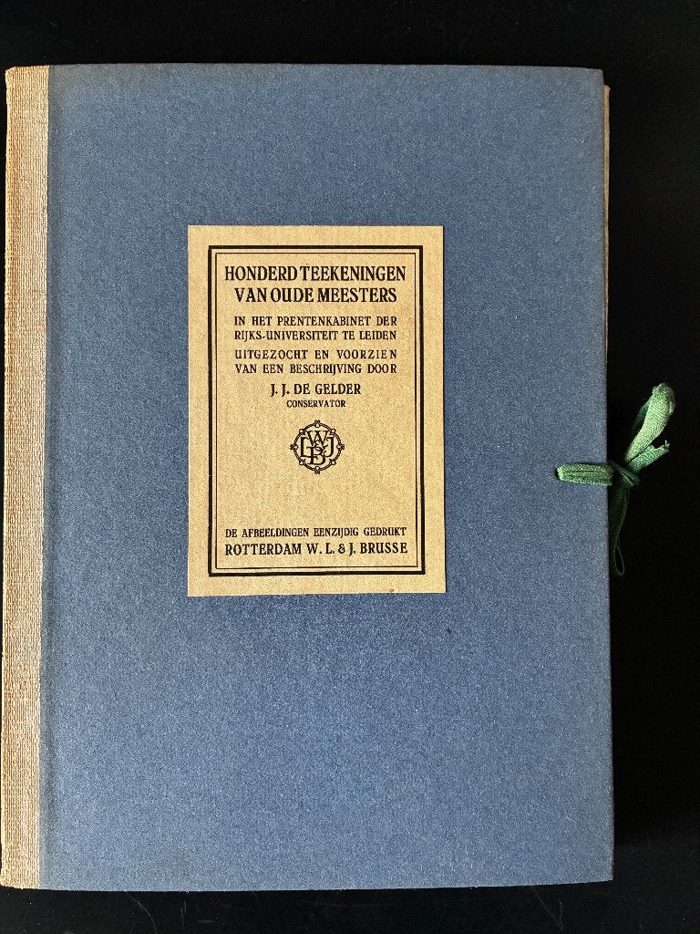 100 tekeningen van oude meesters met een tekstboek, Ophalen of Verzenden, Tekening, Overige technieken, Met kunstenaarsmerk