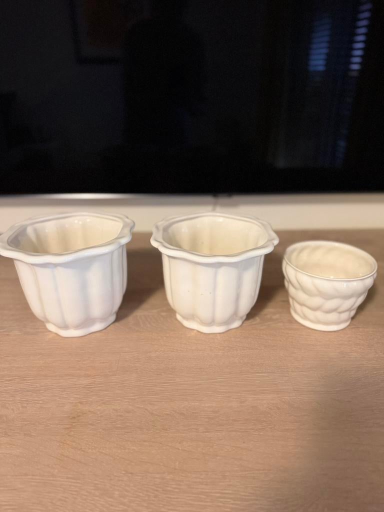 Vintage bloempotten, Ophalen, Overige materialen, Gebruikt, Rond