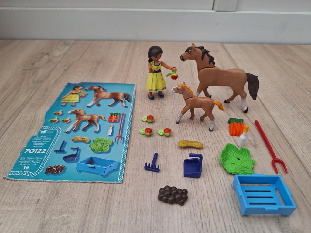 Playmobil 70122 Spirit Pru met paard en veulen/set/paardje, Ophalen of Verzenden, Gebruikt