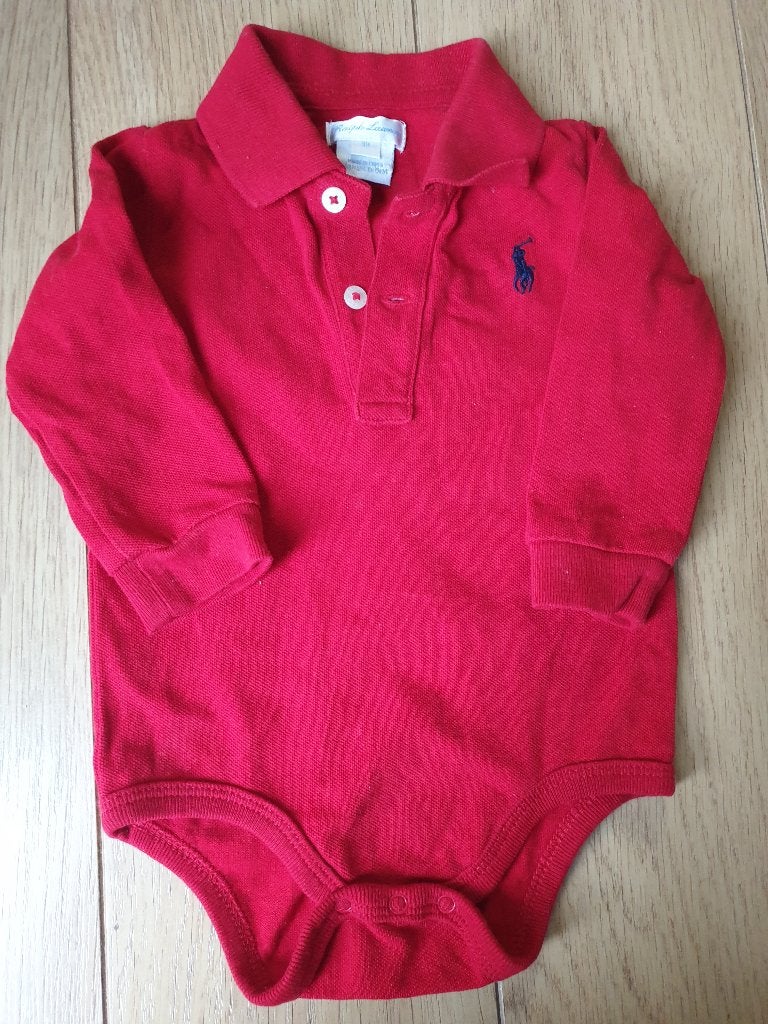 Ralph Lauren polo romper maat 74, Ophalen of Verzenden, Zo goed als nieuw, Polo Ralph Lauren, Jongetje