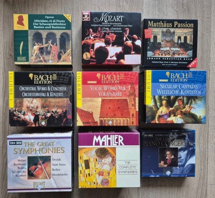 Mooie partij klassieke CD boxsets (67 cd’s) - Bach, Mozart,, Cd's en Dvd's, Ophalen of Verzenden, Classicisme, Zo goed als nieuw