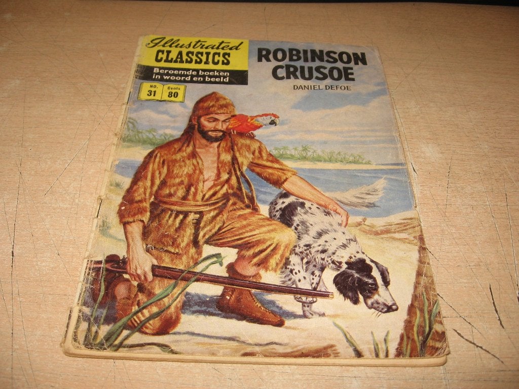 Illustrated Classics    31    Robinson Crusoe, Eén stripboek, Ophalen of Verzenden, Gelezen