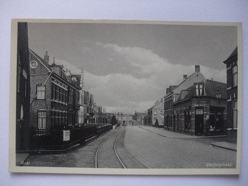P317 Axel - Stationsstraat - 1944, Verzenden, 1940 tot 1960, Ongelopen, Zeeland