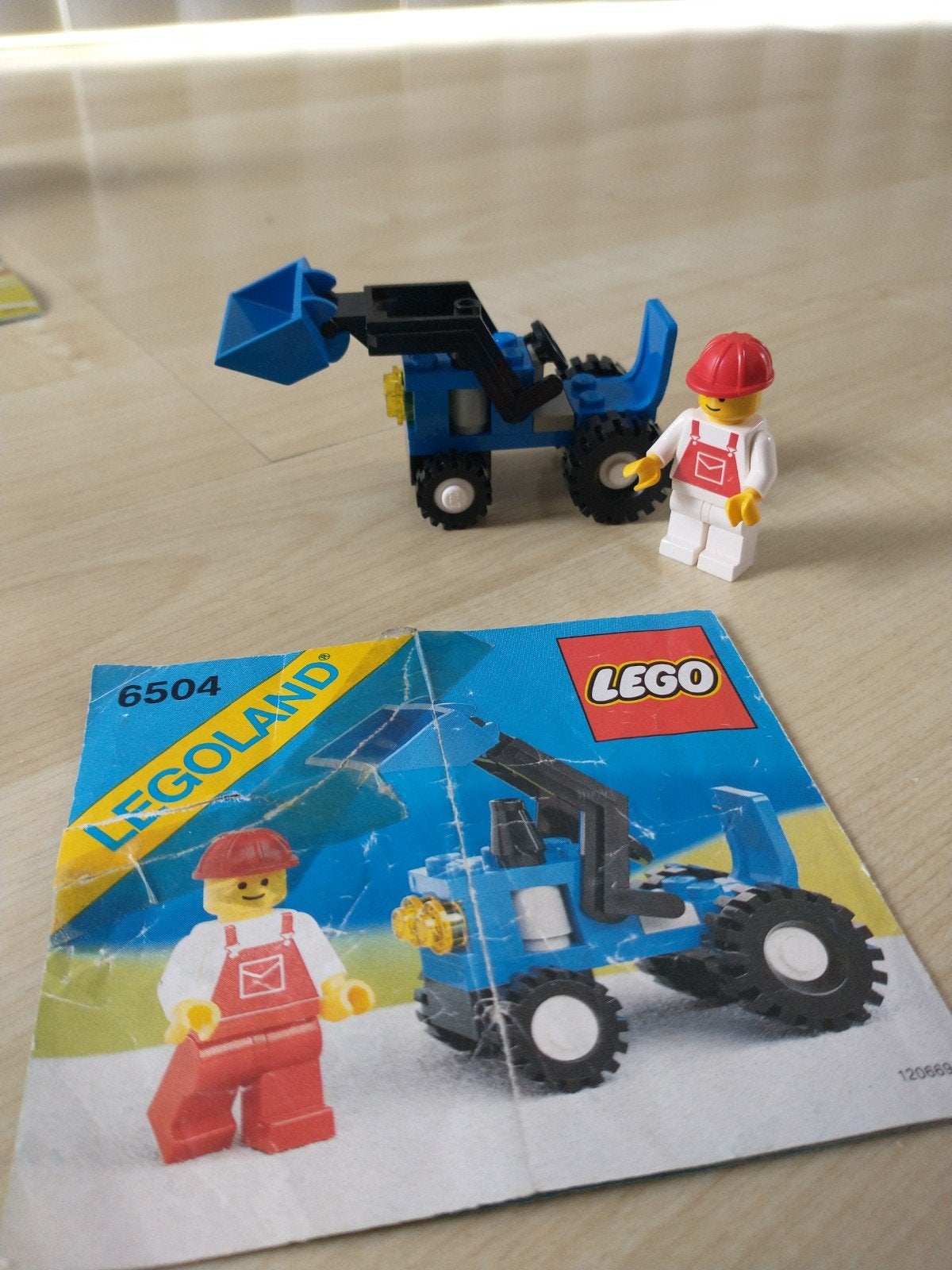 LEGO Legoland 6504 Mini Loader met minifiguur en instructies, Gebruikt, Lego, Ophalen of Verzenden, LEGOLAND