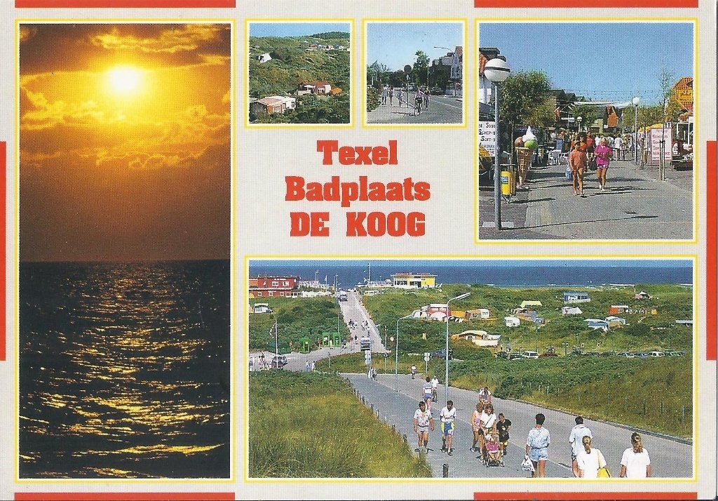 Texel De Koog Ongelopen Ansichtkaart ( B96 ), Ophalen of Verzenden, 1980 tot heden, Ongelopen, Waddeneilanden