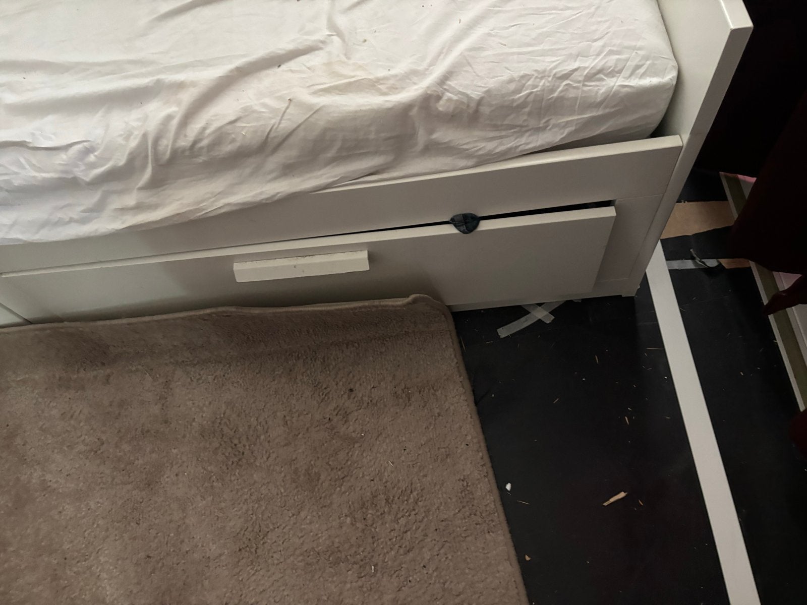 Ikea BRIMNES uitschuifbed - gratis ophalen, Ophalen, Wit, Tweepersoons, 80 cm