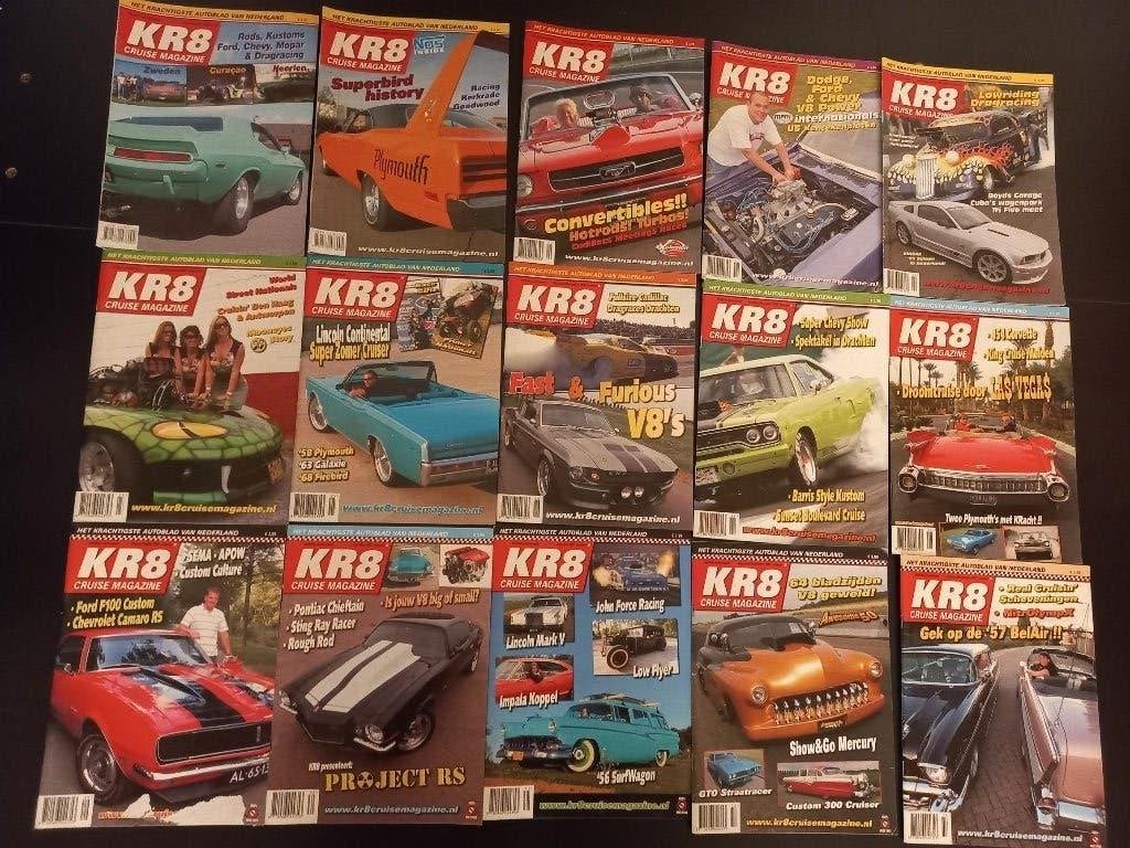 Verzamling 82 stuks KR8 autobladen custom USA, Ophalen of Verzenden, Zo goed als nieuw, Overige merken
