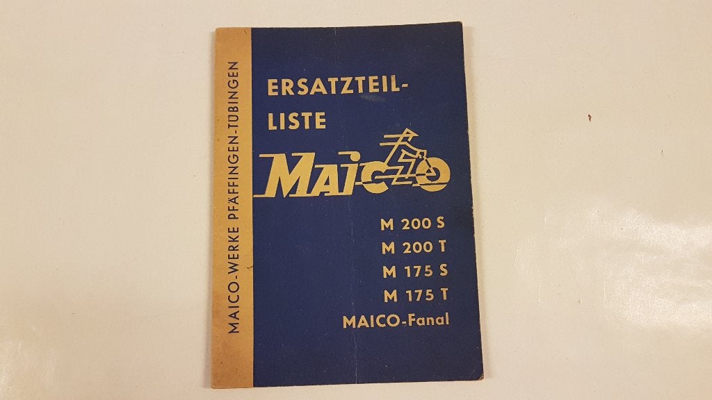 Motorfiets. Maico onderdelenlijst M 200 en M 175, Motoren, Ophalen of Verzenden