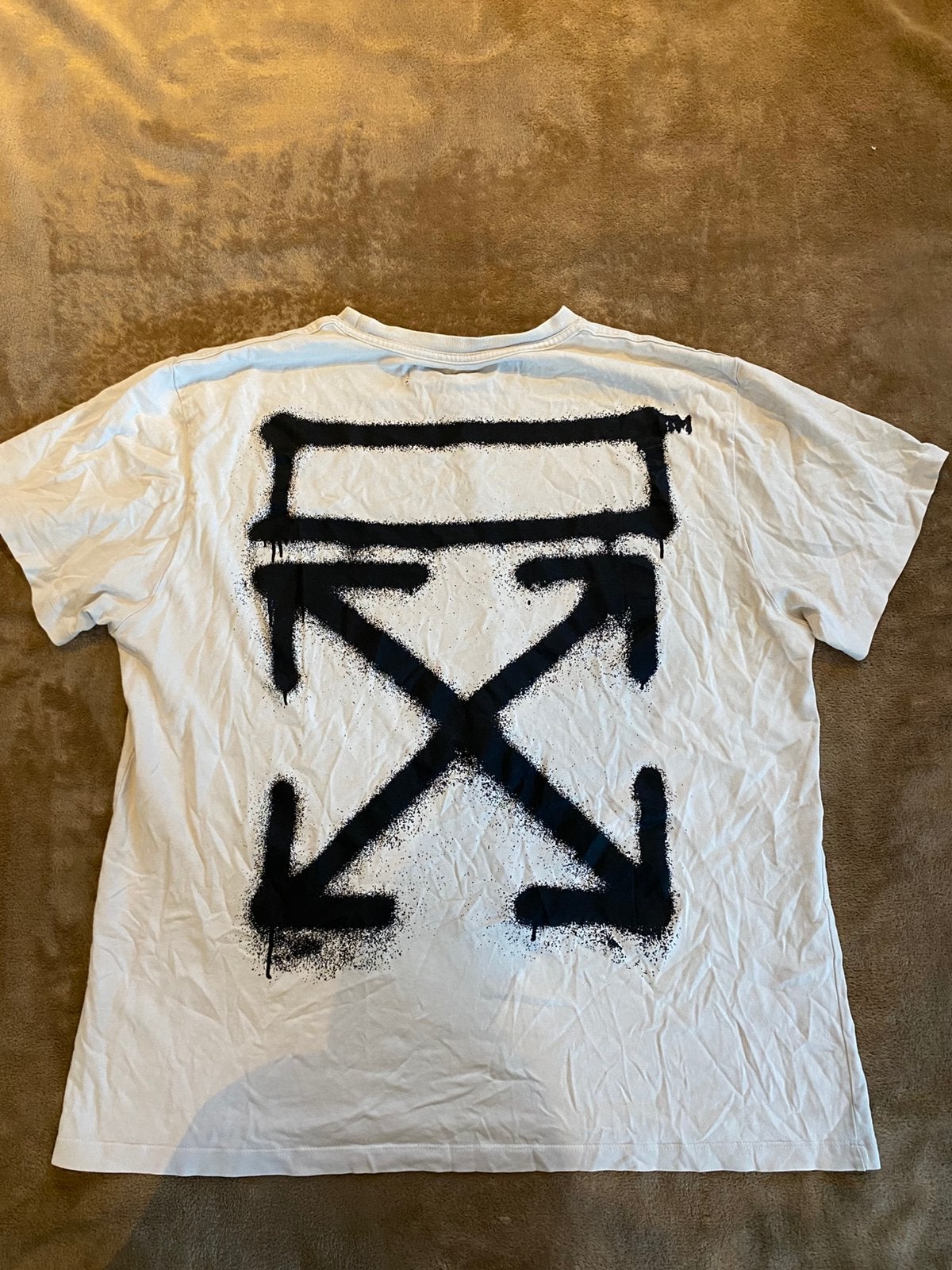 Off-White Graffiti Print Arrows White Tee, Ophalen of Verzenden, Zo goed als nieuw, Maat 46 (S) of kleiner, Wit