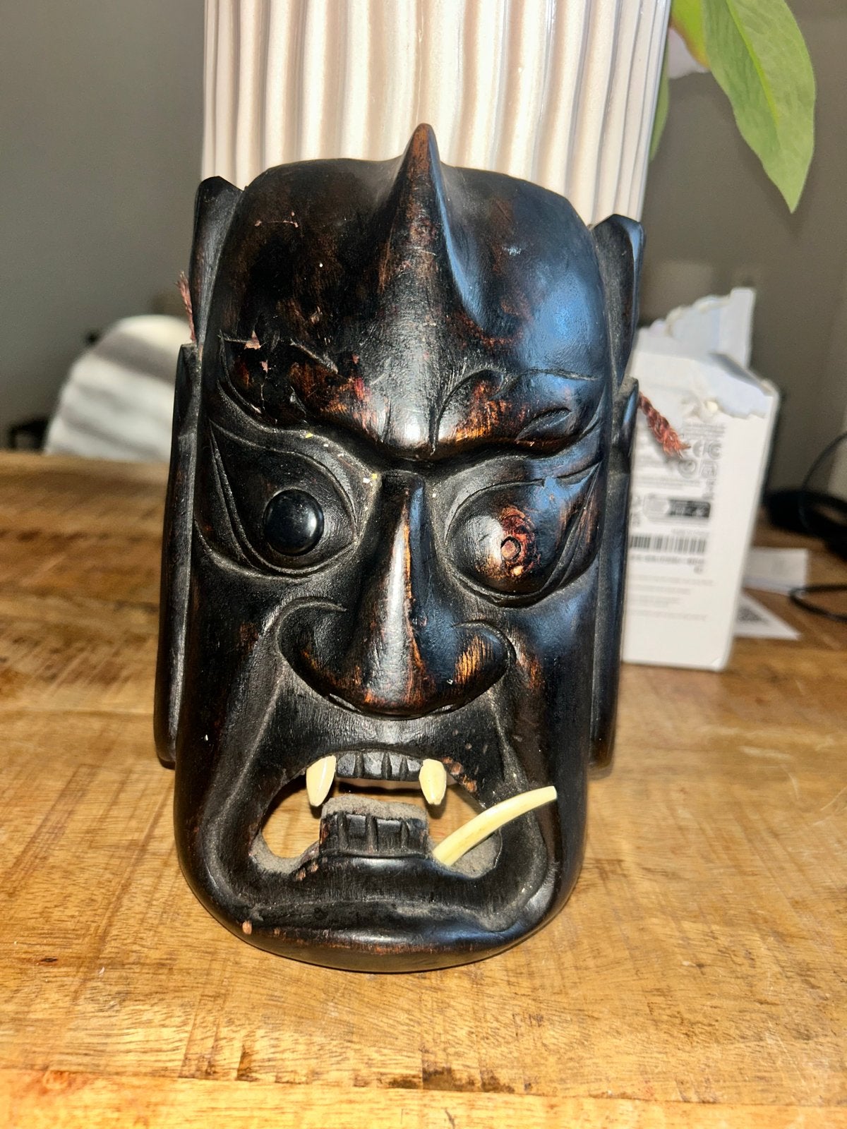 Houten Masker - Aziatische Stijl, Antiek en Kunst, Hout, Masker, Overige herkomsten, Gesneden
