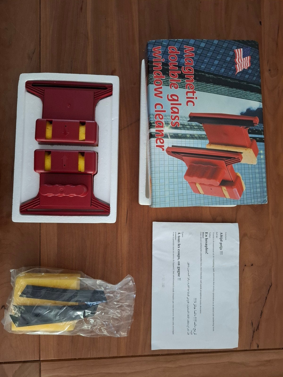Magnetische dubbelglas ruitenreiniger met extra's, Ophalen of Verzenden, Nieuw