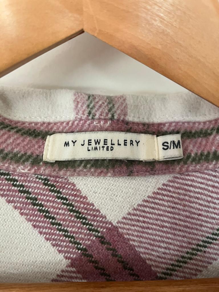 My Jewellery Limited geruite shacket S/M, Kleding | Dames, Jassen | Winter, Gedragen, Maat 36 (S), Roze, Ophalen of Verzenden