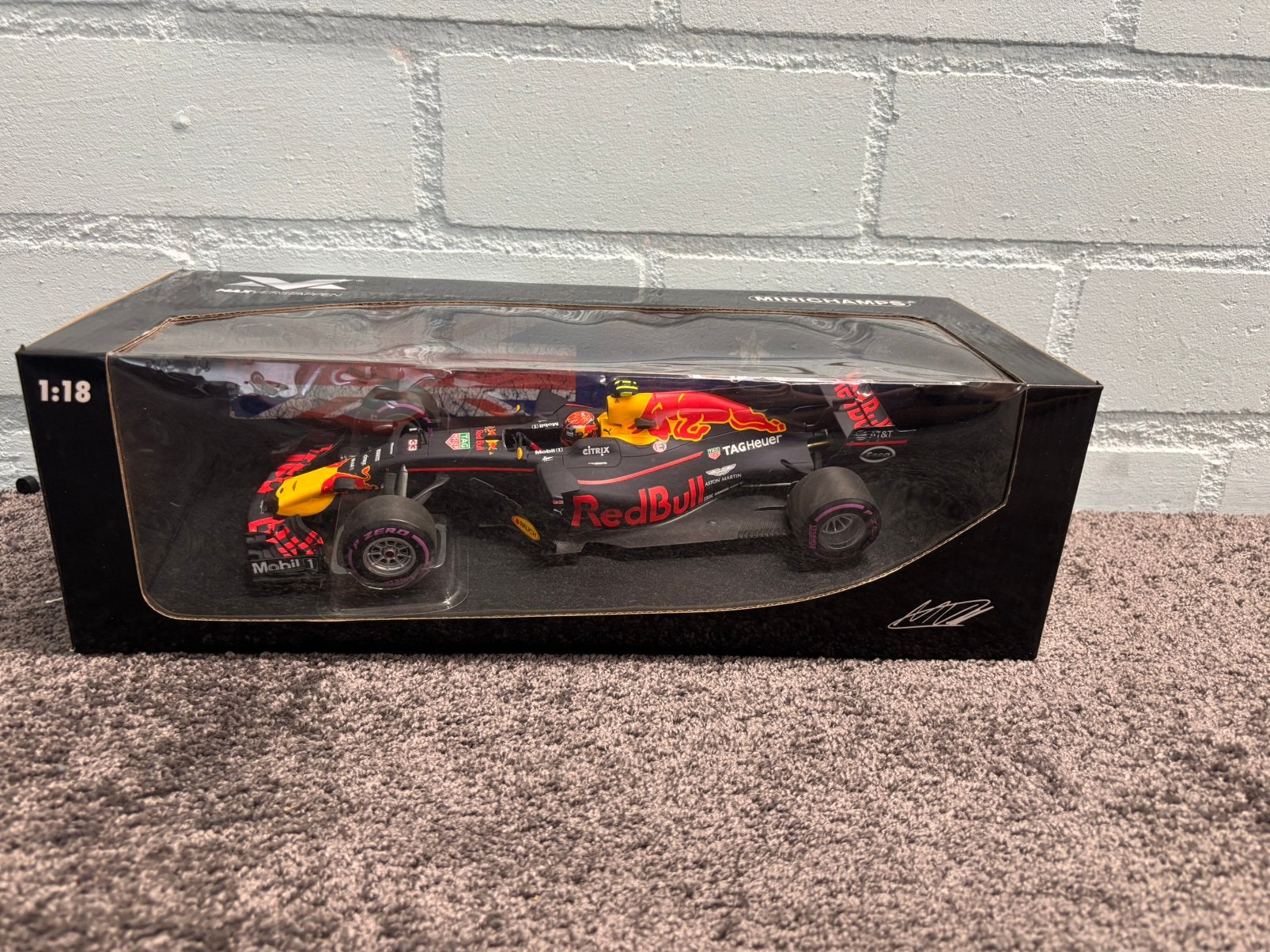 Max verstappen RB13 australie 2017 1:18 model, Ophalen of Verzenden, Zo goed als nieuw, Formule 1