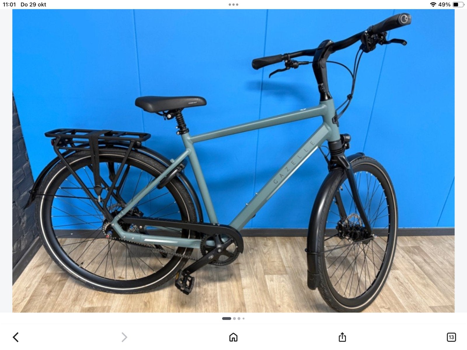 Nieuwe Gazelle Chamonix s8 herenfiets 61cm, Fietsen en Brommers, Ophalen of Verzenden, Zo goed als nieuw, Minder dan 10 versnellingen