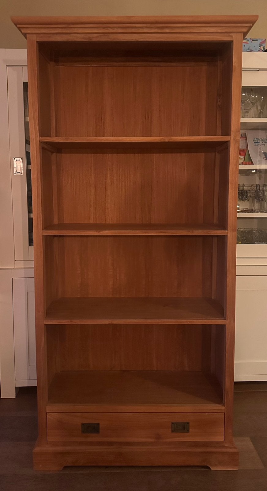 Boekenkast teak, Huis en Inrichting, Ophalen, Teakhout, 50 tot 100 cm, Zo goed als nieuw