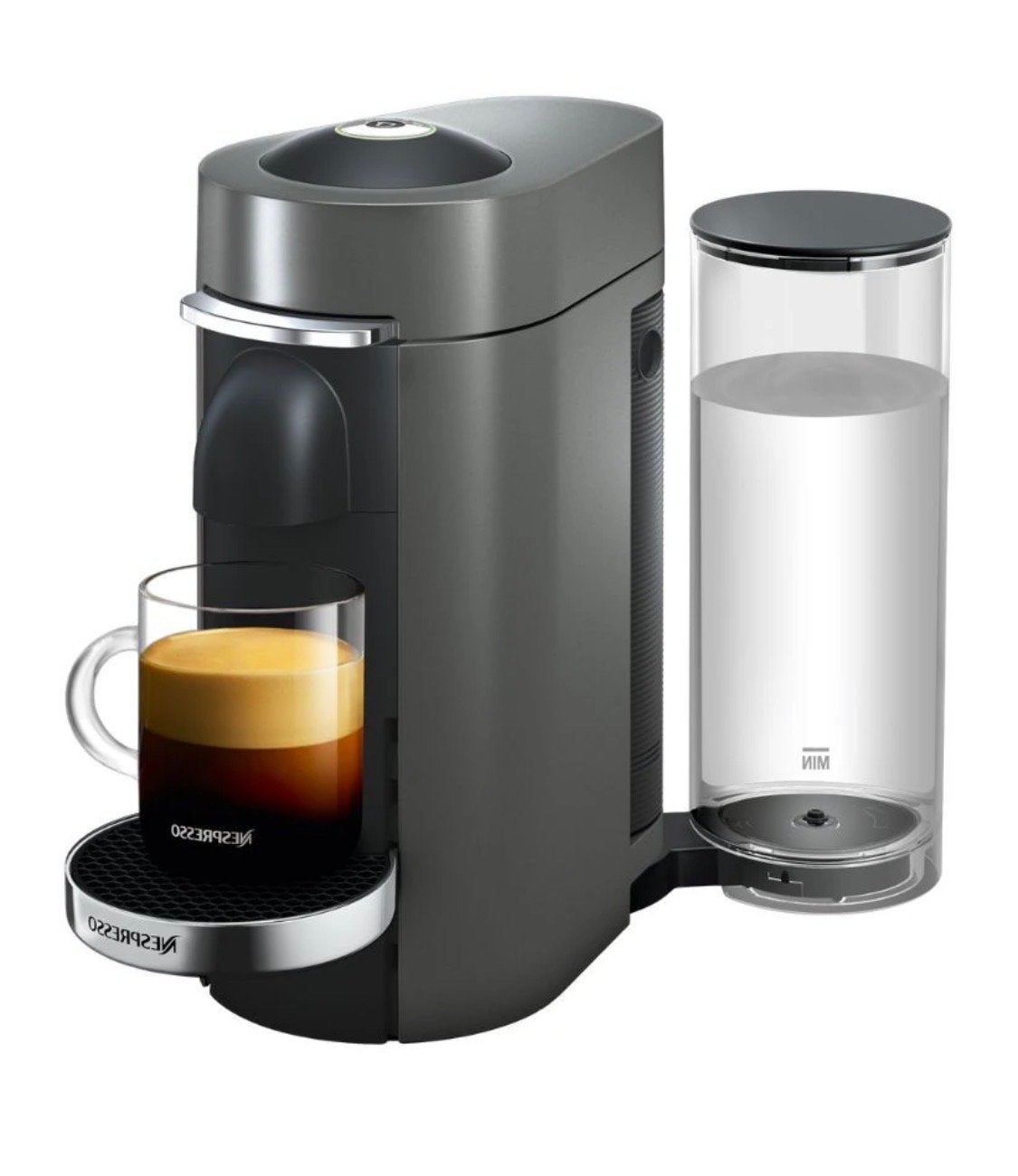 Nespresso VertuoPlus Deluxe machine + 6 dozen capsules, 10 kopjes of meer, Koffiemachine, Ophalen of Verzenden, Zo goed als nieuw