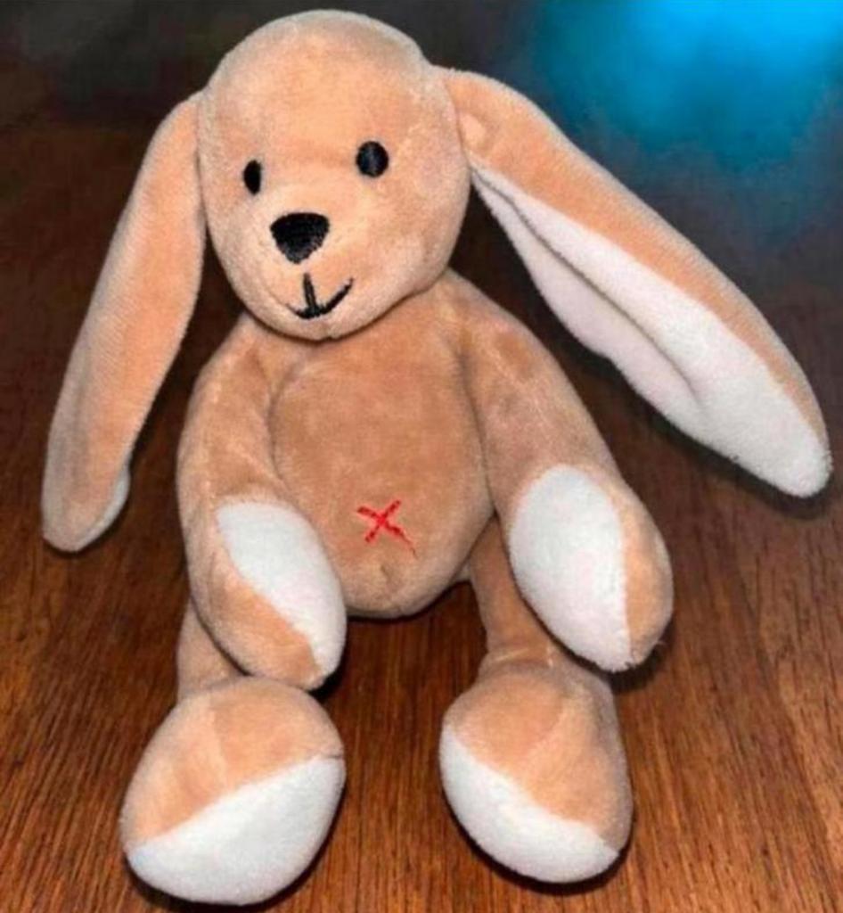 Nieuw Knuffel Konijn Unisex - Kraamcadeau Lichtbruin Crème, Ophalen of Verzenden, Nieuw, Konijn