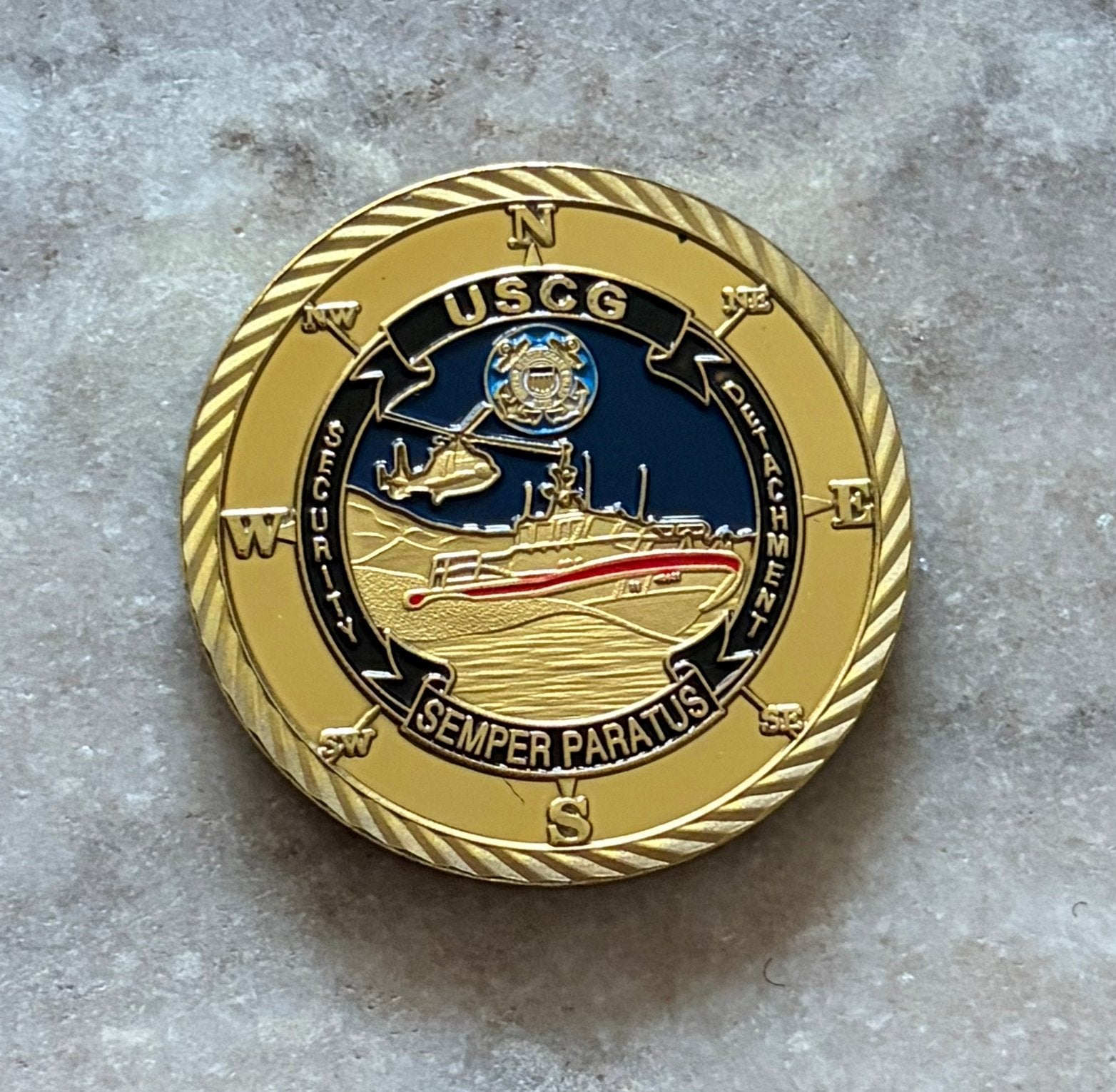 US Coast Guard coin, Ophalen of Verzenden, Landmacht, Amerika, Embleem of Badge