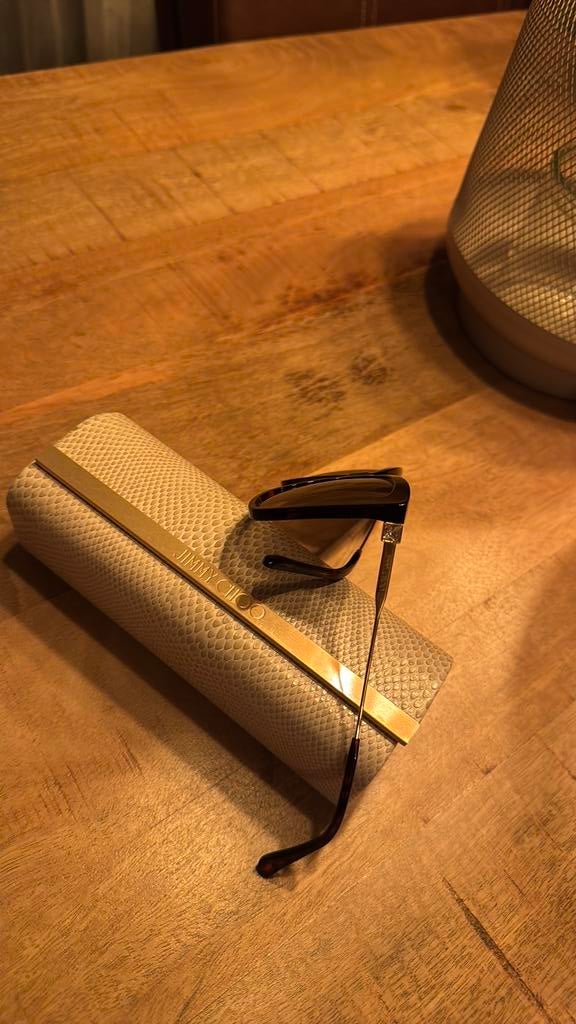 Nieuw! Jimmy Choo zonnebril bruin met steen (waarde 295), Sieraden, Tassen en Uiterlijk, Zonnebrillen en Brillen | Dames, Zonnebril