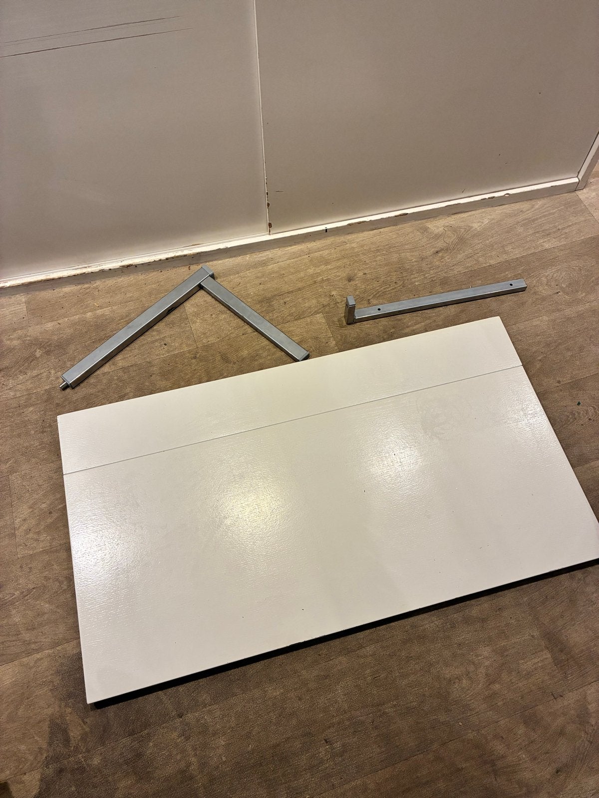 IKEA Bjursta klaptafel / klapbureau - wit geschilderd, Ophalen, Overige materialen, Gebruikt, 50 tot 100 cm