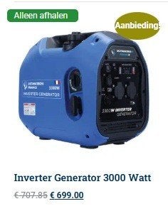 Inverter generator 3000 Watt, Ophalen of Verzenden, Nieuw, Overige typen
