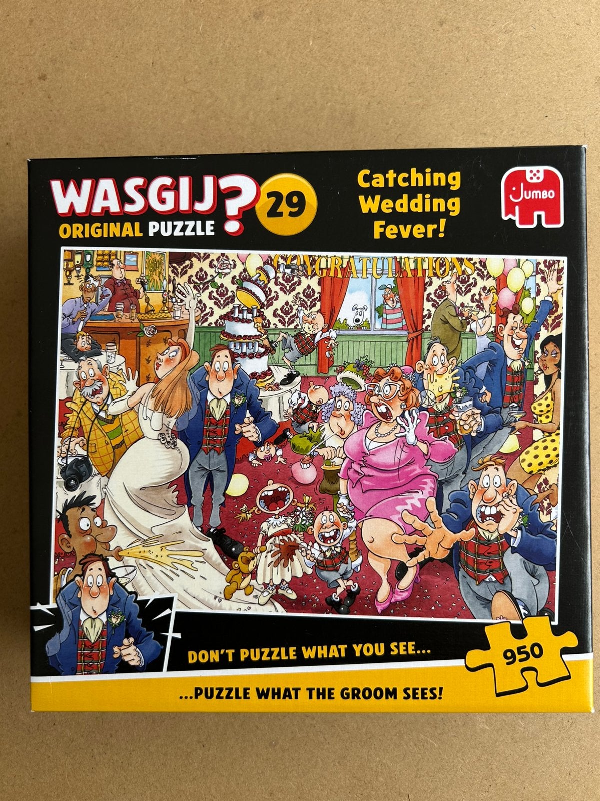 Wasgij Original 29, Catching Wedding Fever!, Ophalen, 500 t/m 1500 stukjes, Zo goed als nieuw