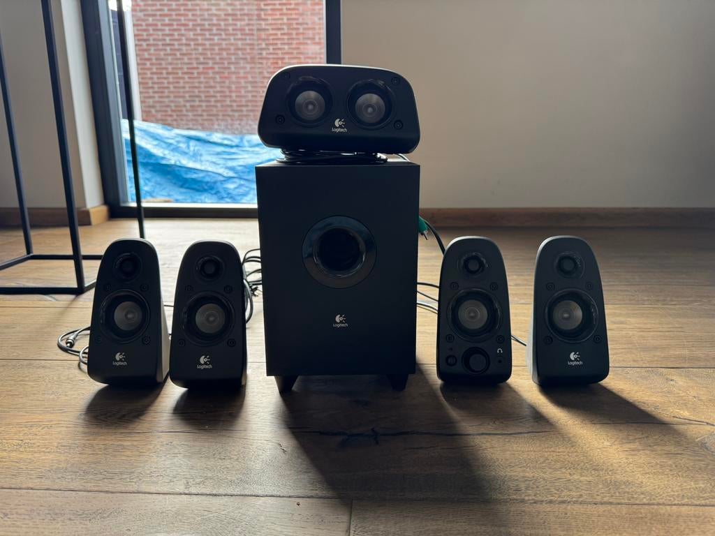 Logitech Z506 speakers (5.1), Computers en Software, Pc speakers, Ophalen of Verzenden, Gebruikt, Audiokanaal 5.1, Logitech