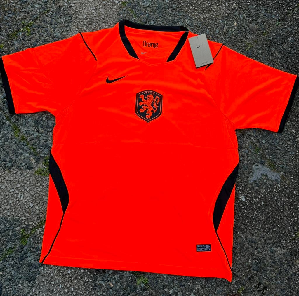 Nike Oranje Voetbalshirt WK 2026 Nederlands Elftal Slimfit, Sport en Fitness, Voetbal, Shirt, Nieuw, Ophalen of Verzenden, Nike