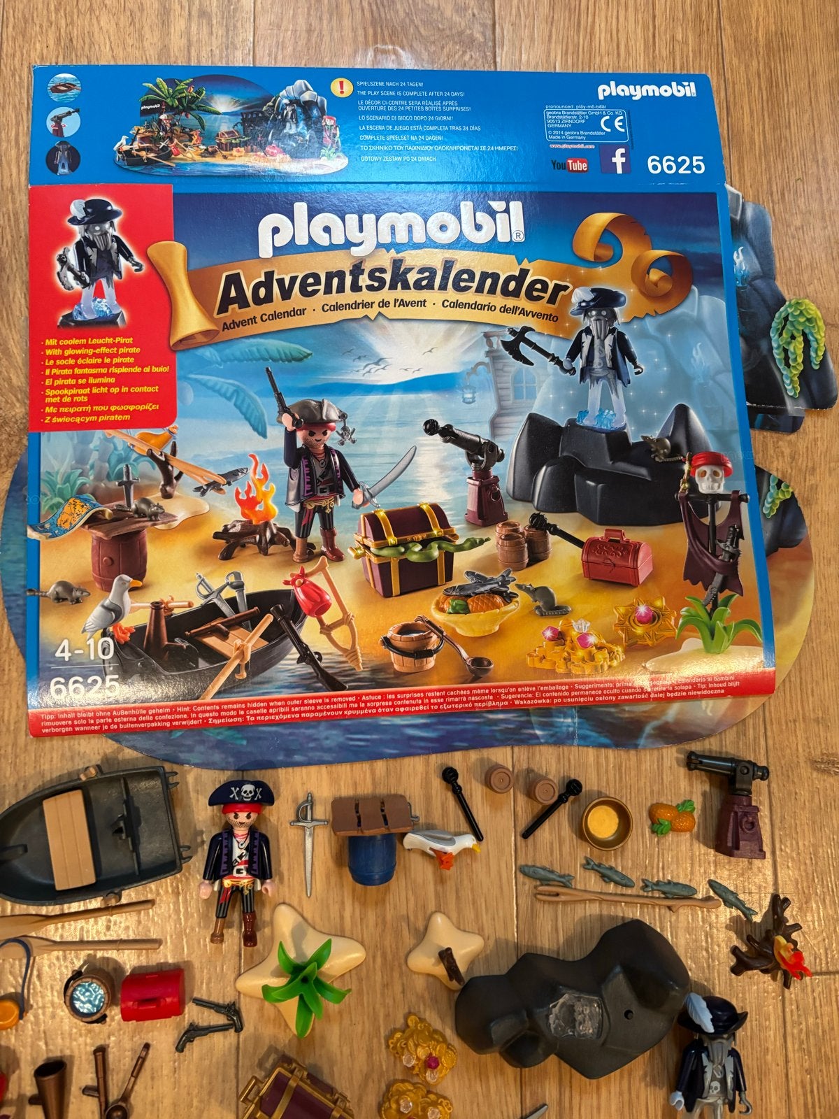 PLAYMOBIL Adventskalender Pirateneiland 6625 goede staat!, Kinderen en Baby's, Speelgoed | Playmobil, Pirates, Losse onderdelen