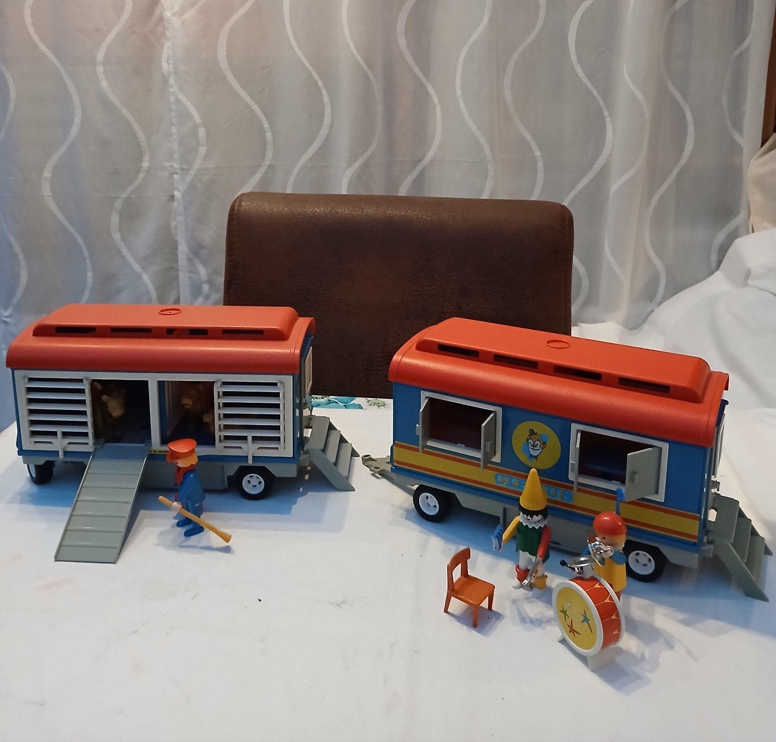 Playmobil 3477 en 3514, Twee circuswagens, Ophalen of Verzenden, Gebruikt
