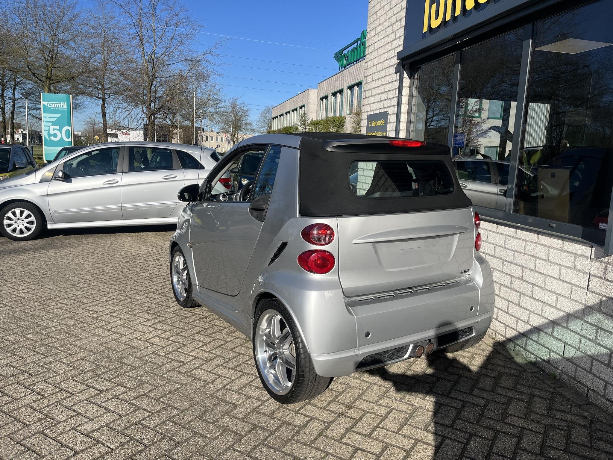 smart fortwo cabrio BRABUS 1.0 turbo Lage km stand, Auto's, Automaat, Euro 5, Achterwielaandrijving, Gebruikt