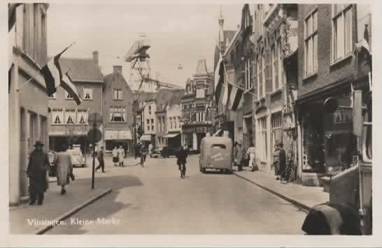 Vlissingen Kleine Markt Walstraat, Verzenden, 1940 tot 1960, Ongelopen, Zeeland