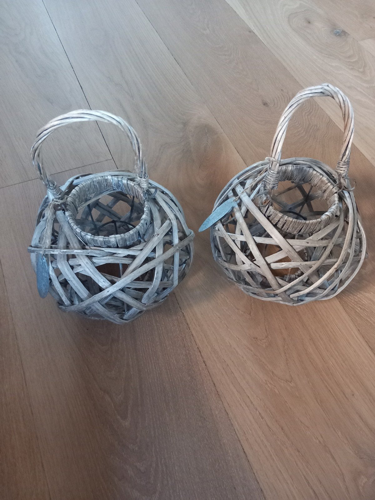 2 windlichten countryfield, Windlicht, 32 cm, Overige merken, Natuurlijk materiaal