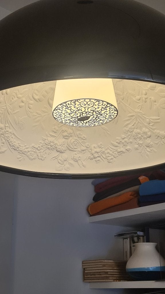 Flos Skygarden 1 hanglamp Ø60 hoogglans zwart, Ophalen, Overige materialen, E27 (groot), Zo goed als nieuw