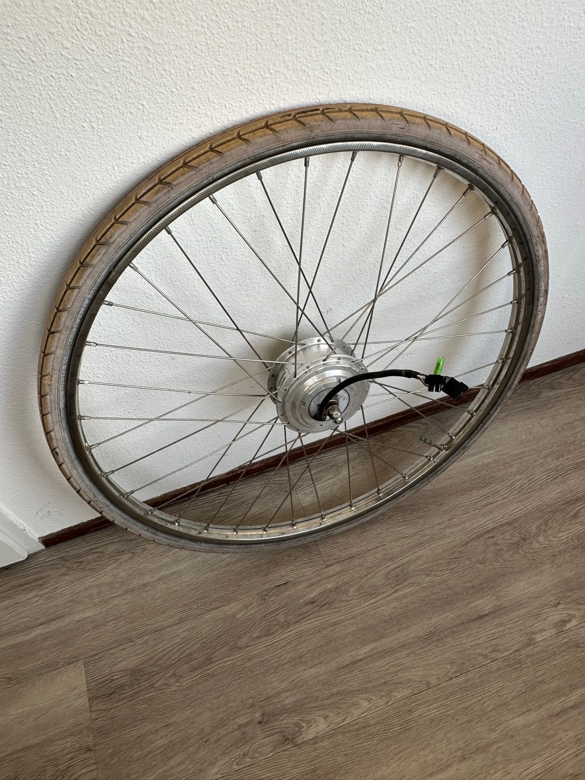 Elektrische fiets voorwiel met motor (Accell Group)Sparta, Gebruikt, Aluminium, Ophalen, Elektrische fiets